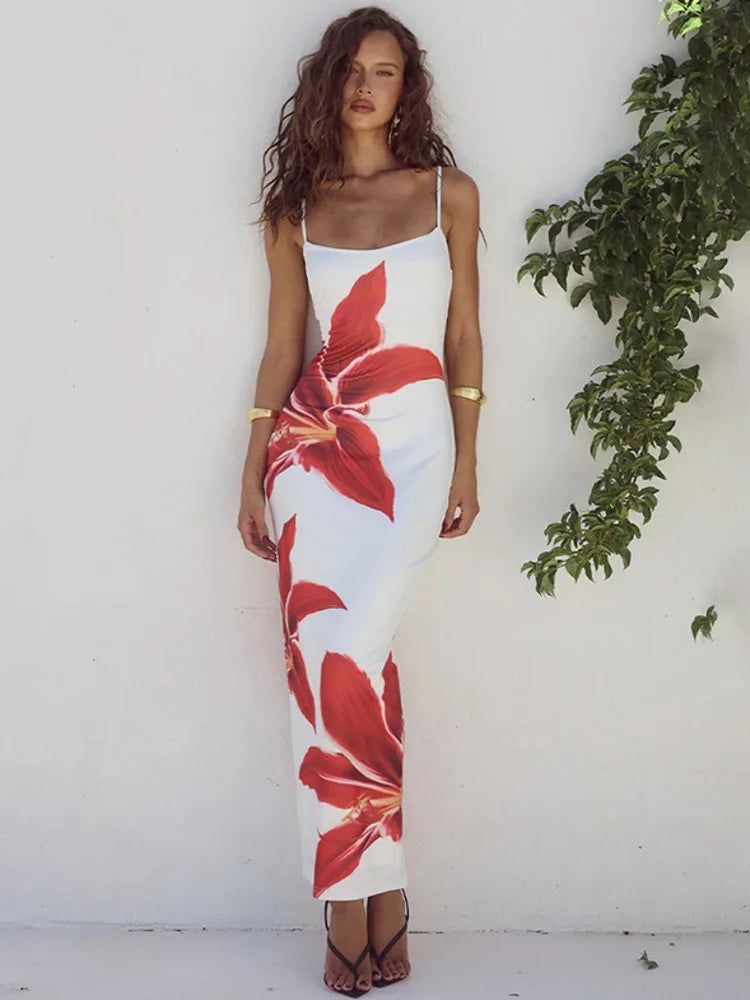 floral bodycon maxi dress Lunaria Floral Bodycon Maxi Dress – AZZURRA