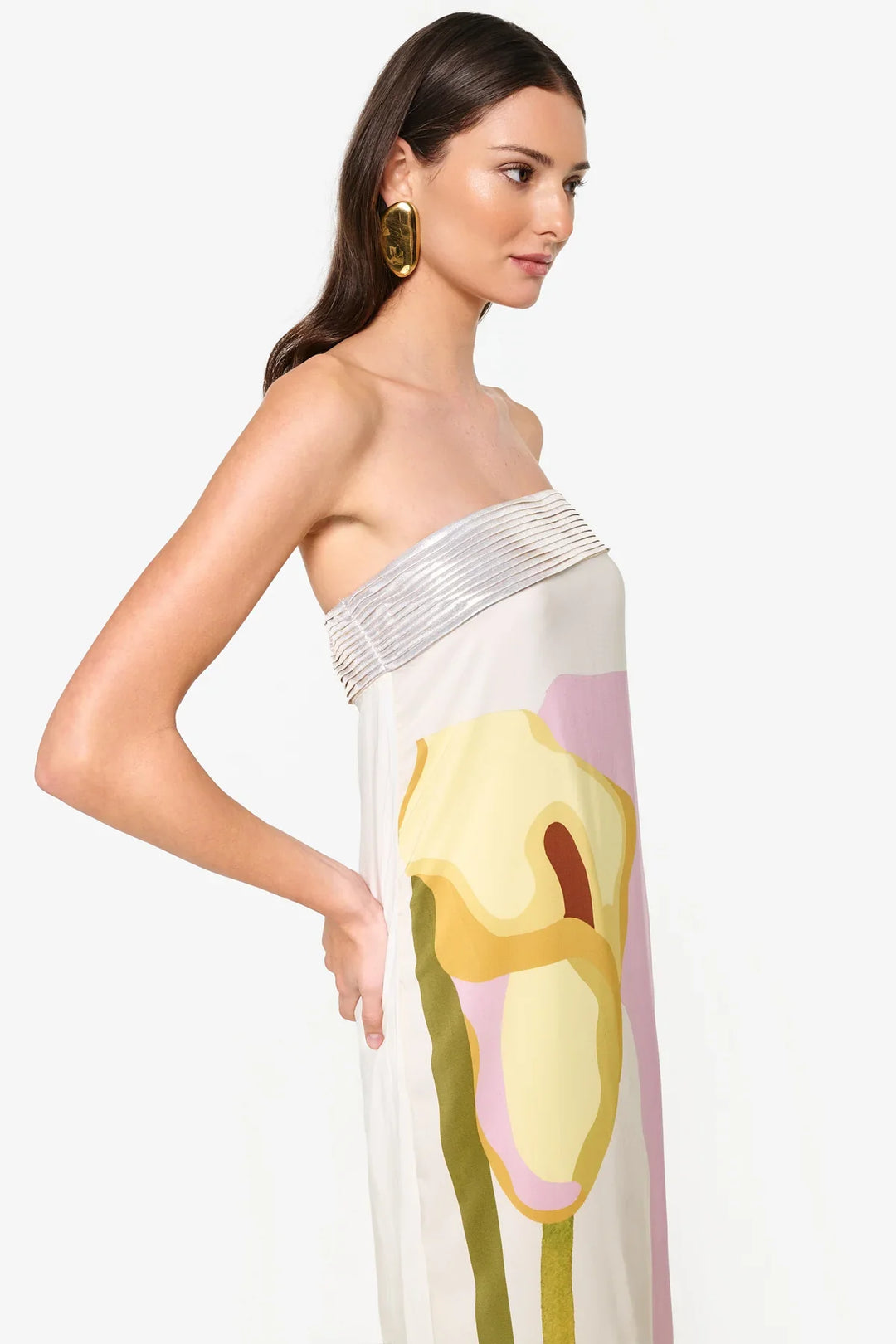 Calypso Printed Summer Resort Maxi Dress