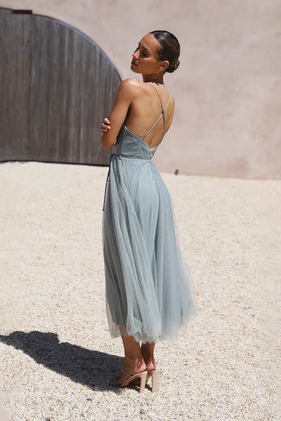 Annelise Sweetheart Bustier Midi Dress