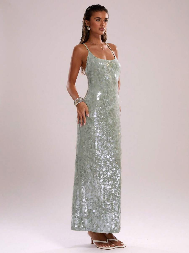 Delphine Women's Sequin Maxi Dress
