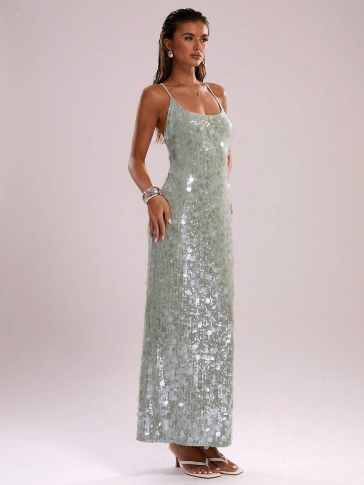 Delphine Women's Sequin Maxi Dress
