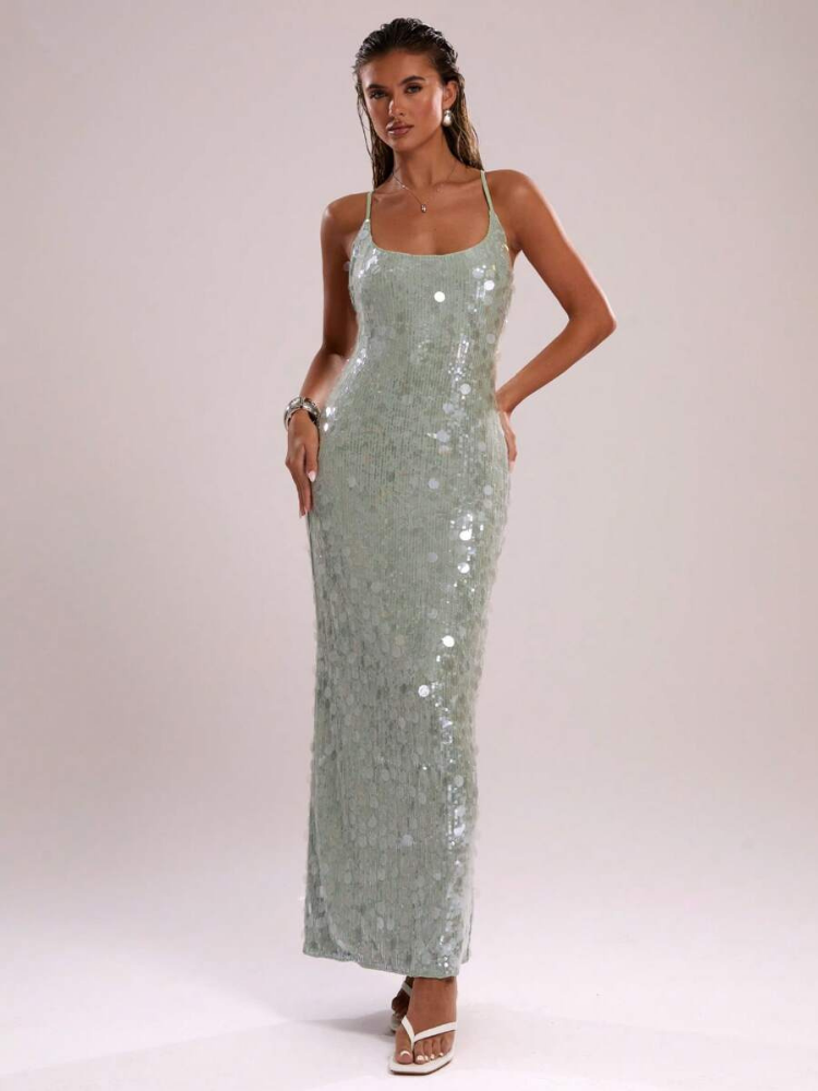 Delphine Women's Sequin Maxi Dress