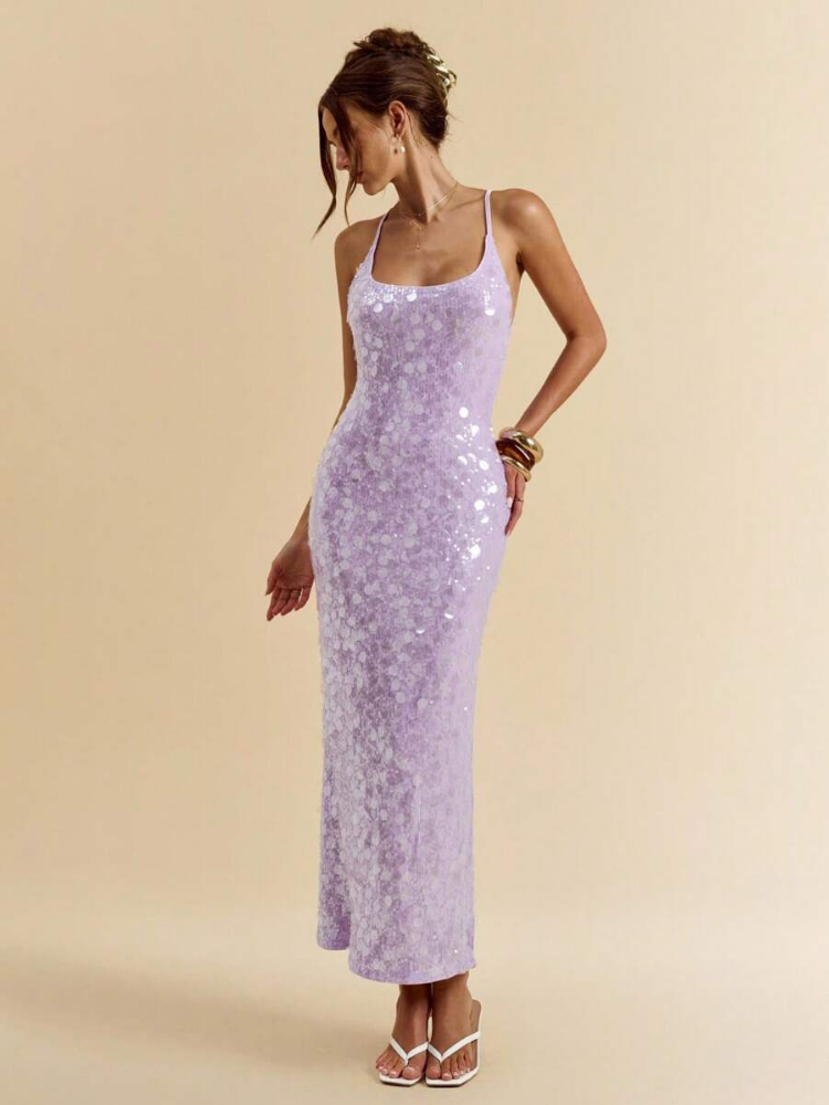 Delphine Women's Sequin Maxi Dress