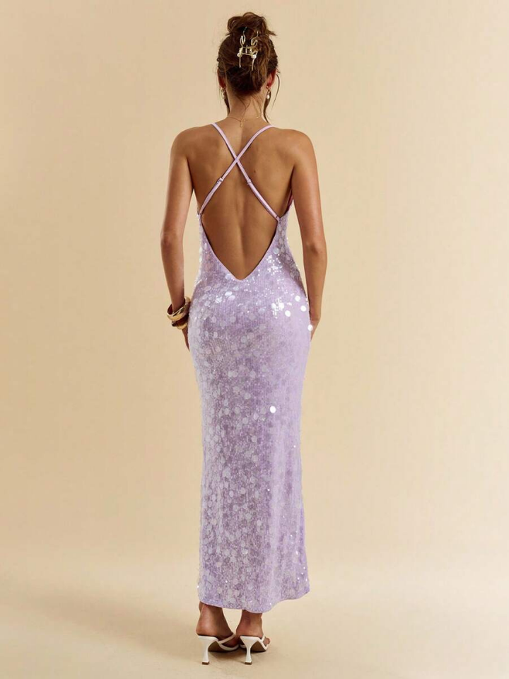 Delphine Women's Sequin Maxi Dress