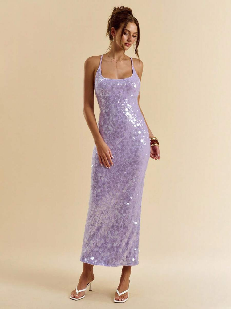 Delphine Women's Sequin Maxi Dress
