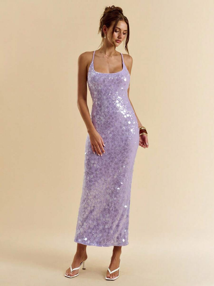 Delphine Women's Sequin Maxi Dress