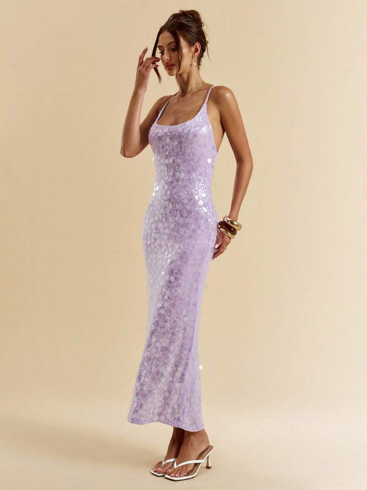 Delphine Women's Sequin Maxi Dress