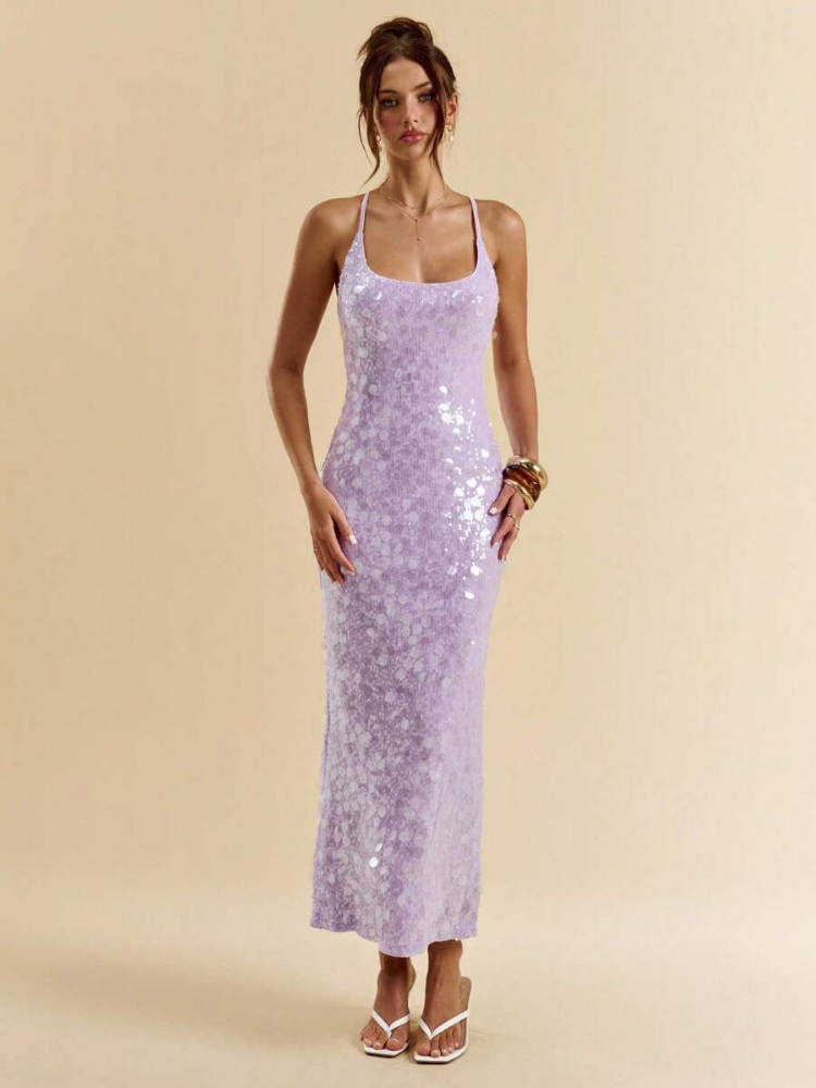 Delphine Women's Sequin Maxi Dress