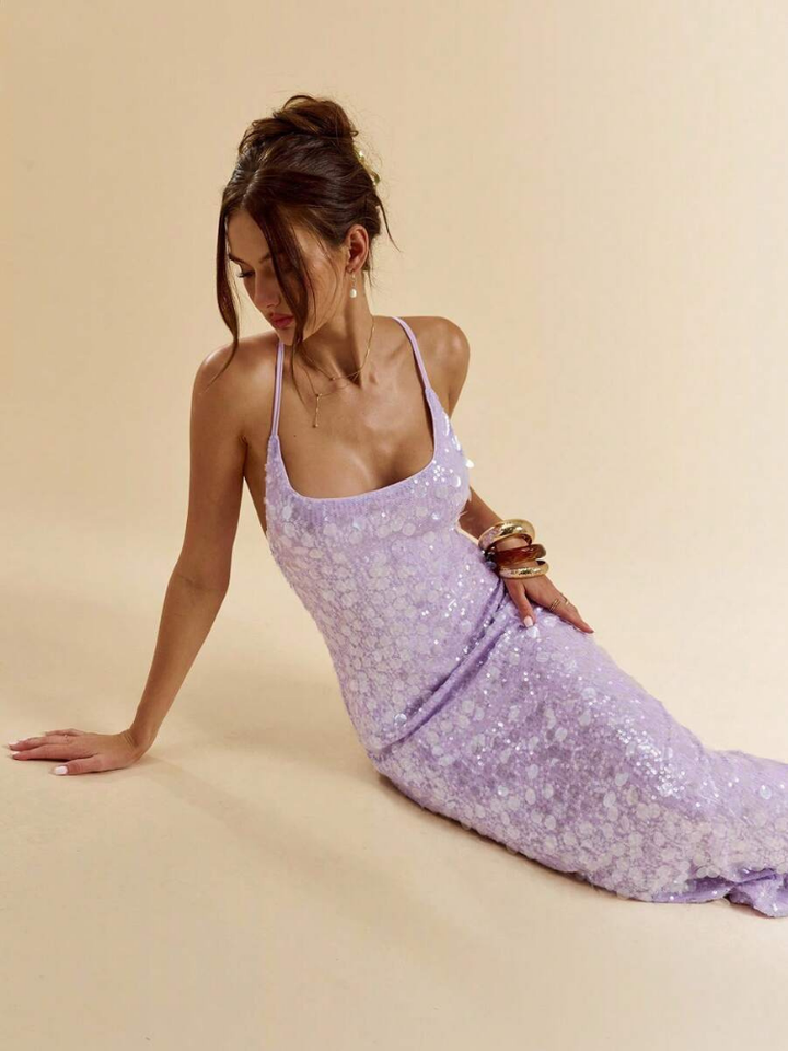Delphine Women's Sequin Maxi Dress
