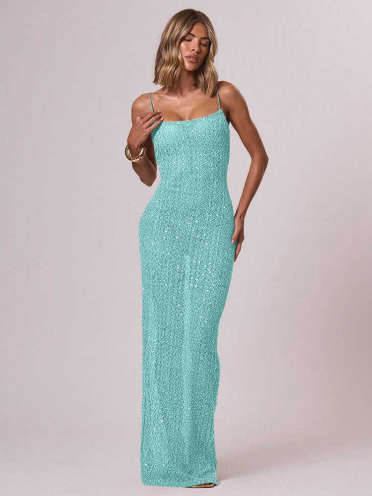 Donatella Women'Sequin Maxi Dress