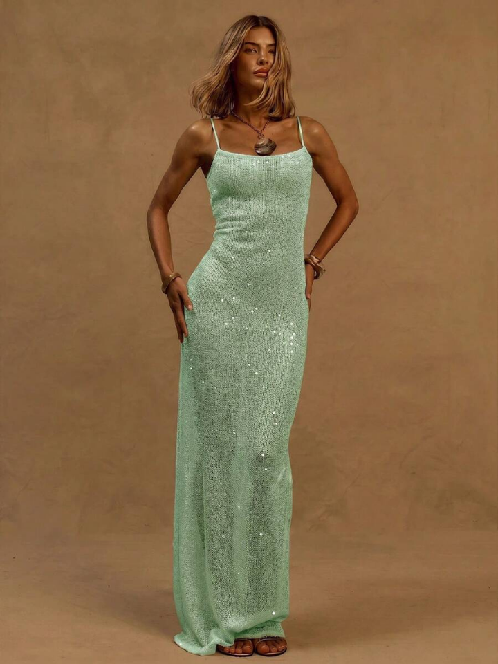 Donatella Women'Sequin Maxi Dress