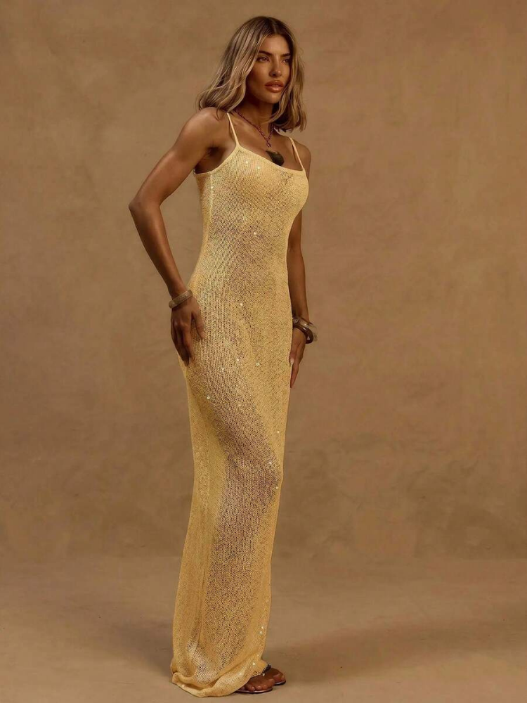 Donatella Women'Sequin Maxi Dress