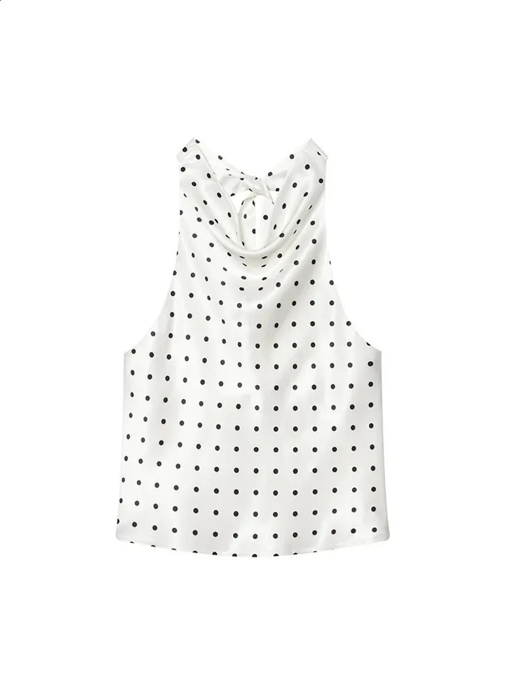 Dottie Polka Dot Tie Top