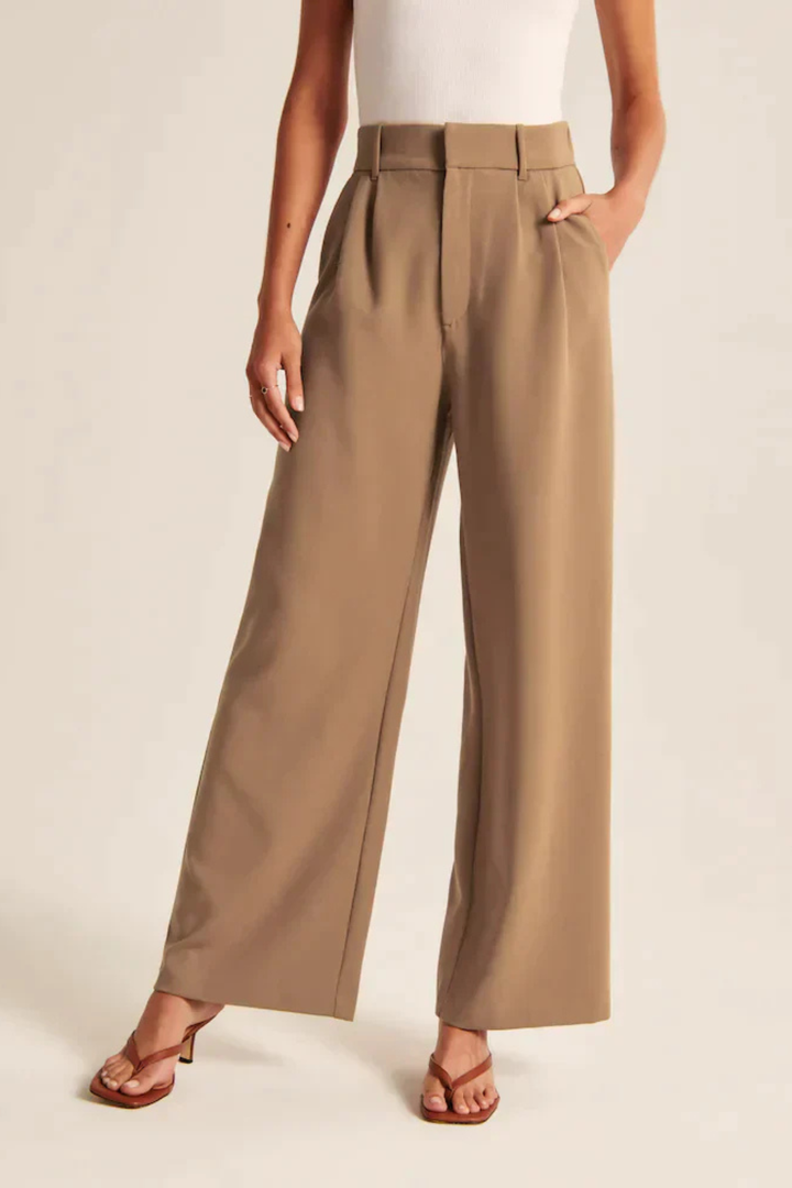 Lucia Brown Tailored Pants