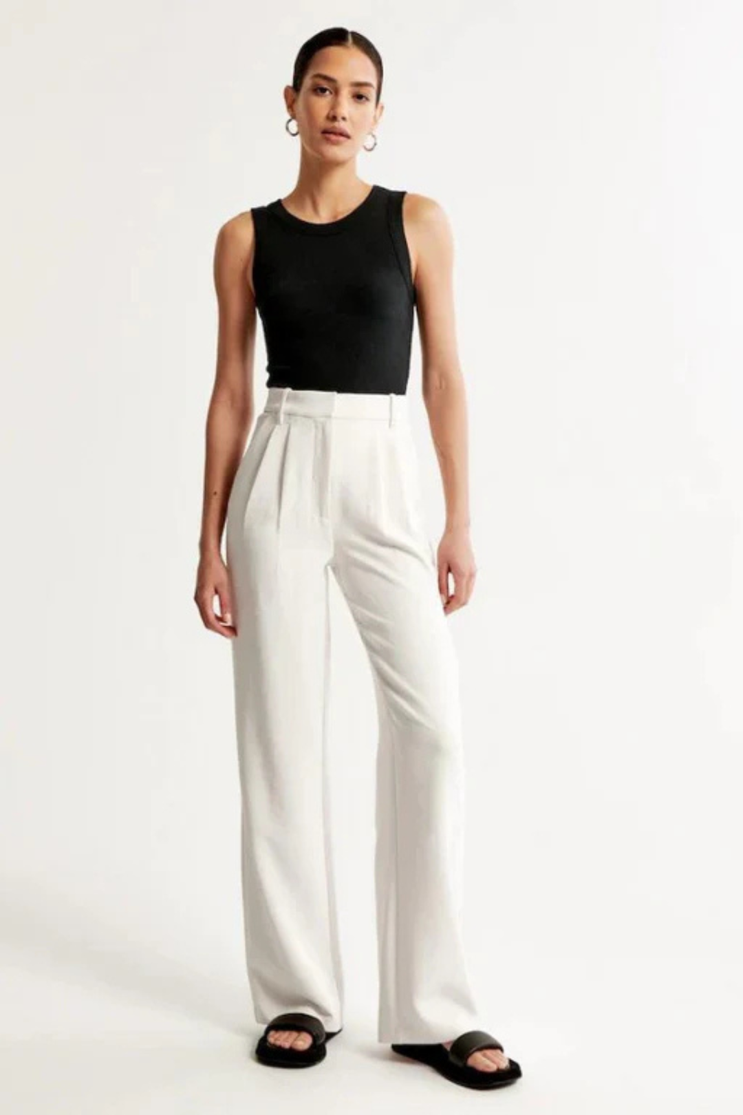Lucia White Tailored Pants Women