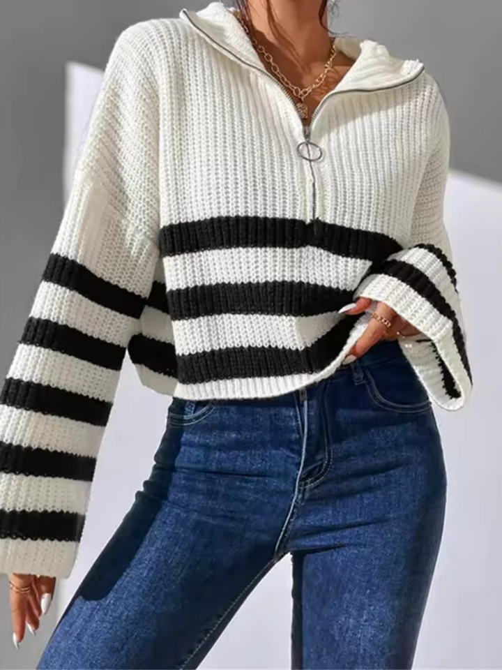 Violetta Zippered Top