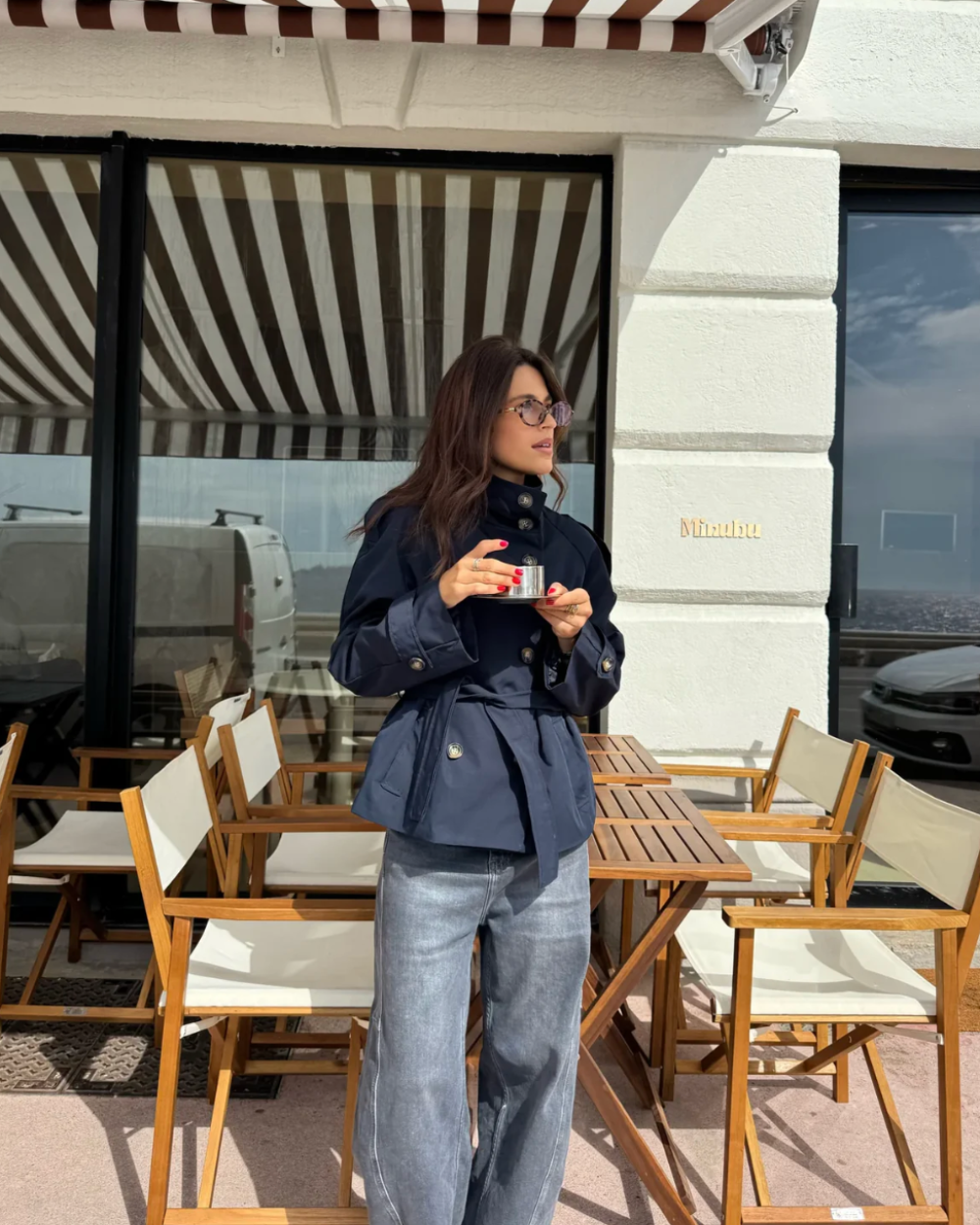 Ellie Cropped Trench Coat