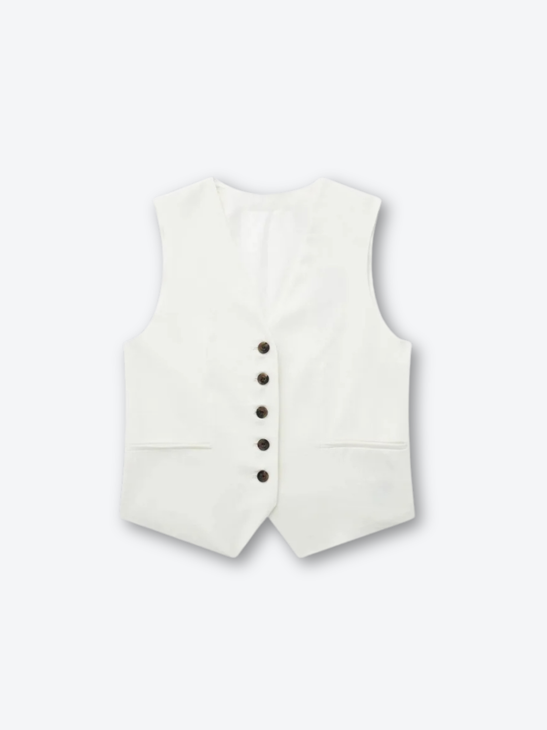 Lavinia Linen Blend Summer Mini Vest