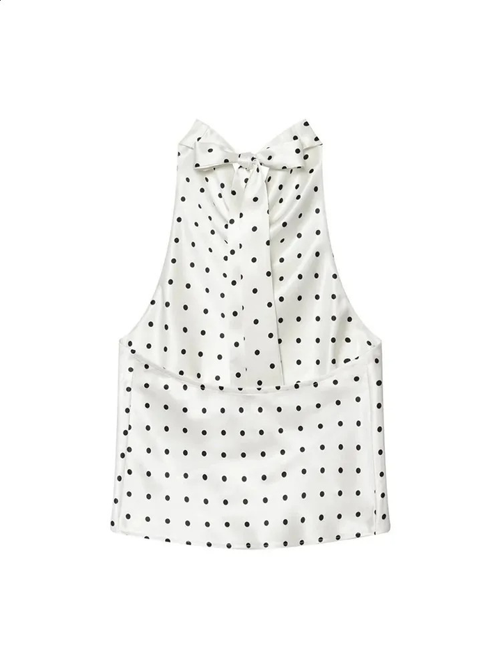 Dottie Polka Dot Tie Top