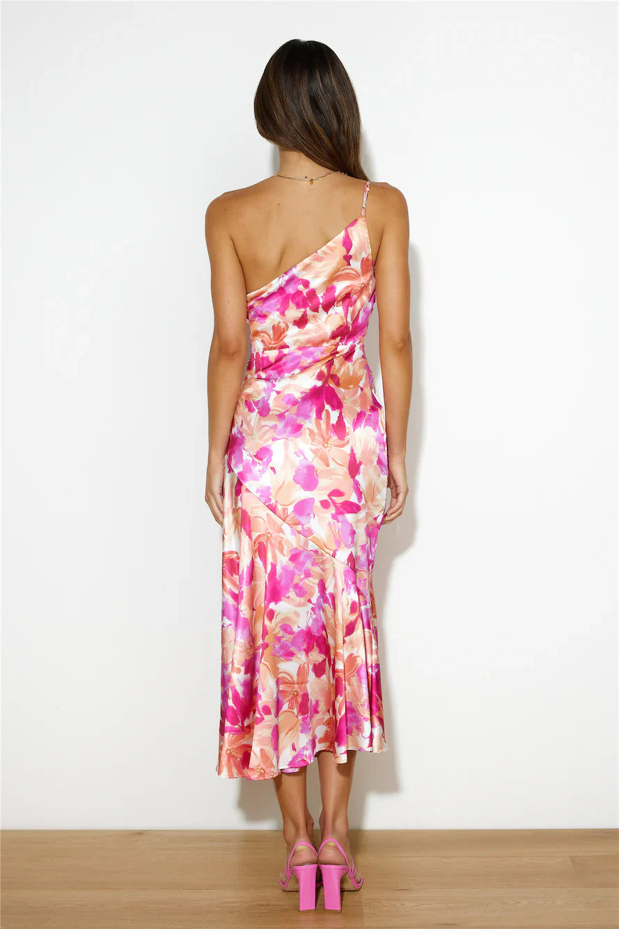 Jolie Floral Garden Party Wedding Guest Midi Dress