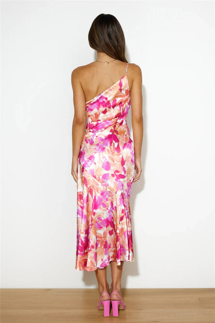 Jolie Floral Garden Party Wedding Guest Midi Dress