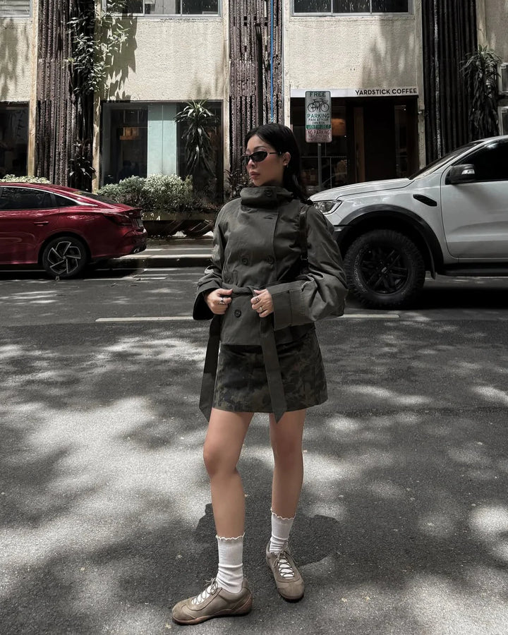 Ellie Cropped Trench Coat