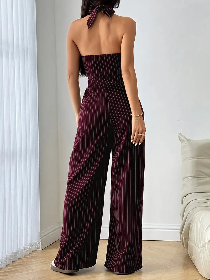 Natalia Pinstripe Jumpsuit