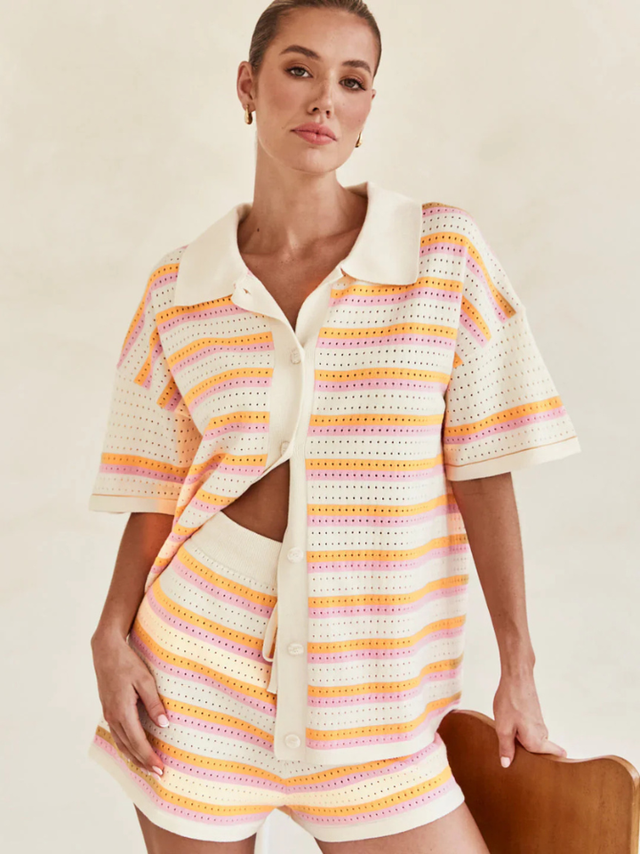 Caressa Crochet Knit Set