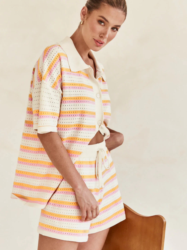Caressa Crochet Knit Set