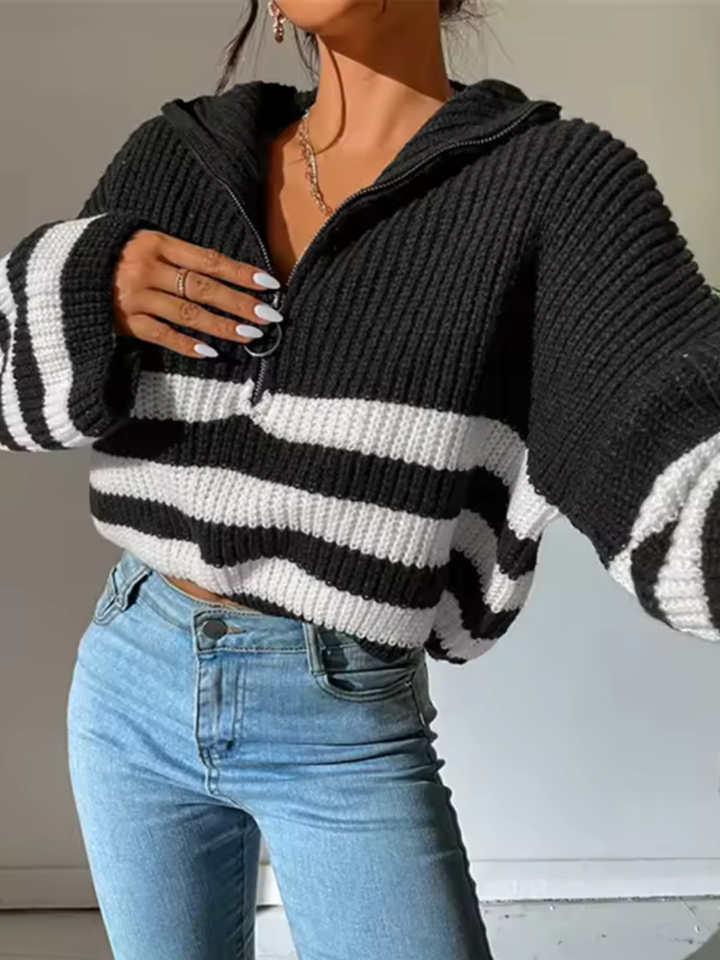 Violetta Zippered Top