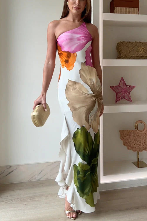 Valerienne Floral Garden Party Wedding Guest Maxi Dress