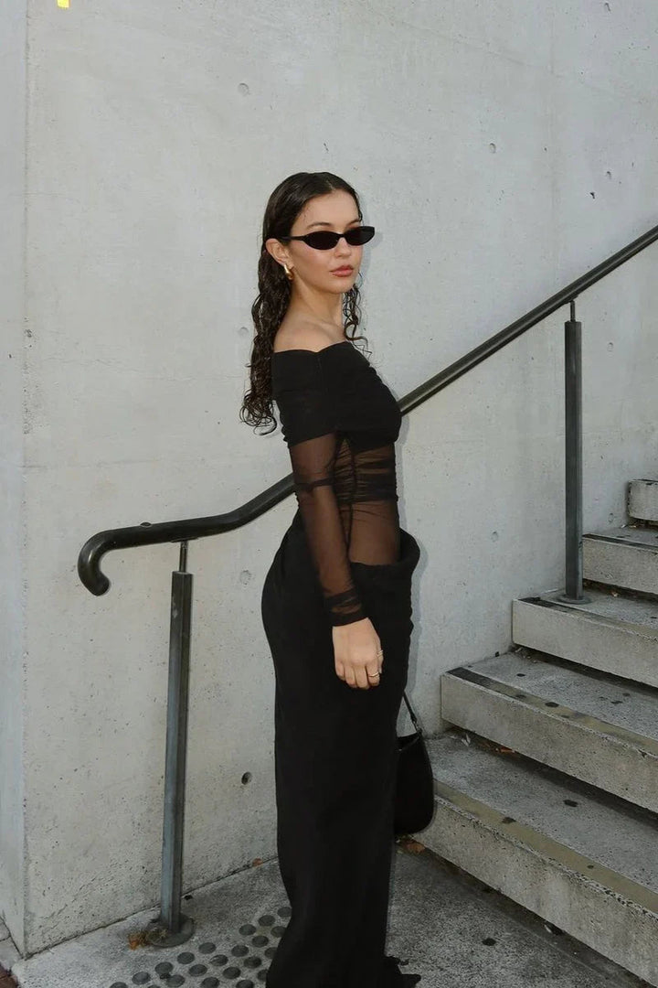 Aria Illusion Maxi Dress