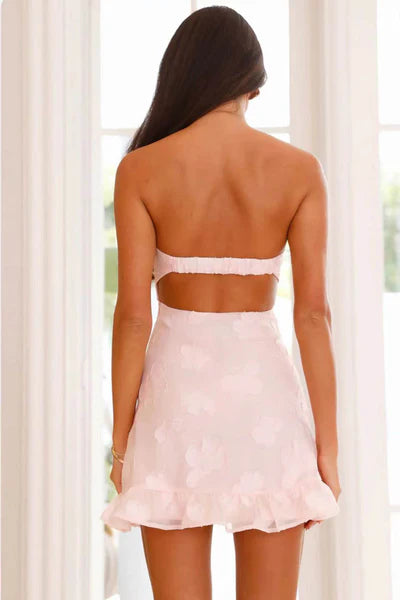 Davina Bow-Front Floral Mini Dress