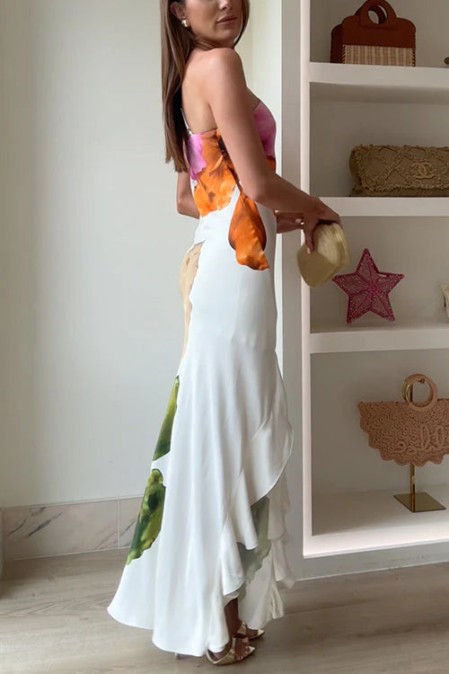 Valerienne Floral Garden Party Wedding Guest Maxi Dress