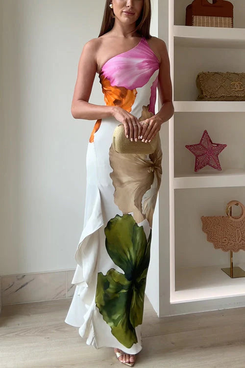 Valerienne Floral Garden Party Wedding Guest Maxi Dress