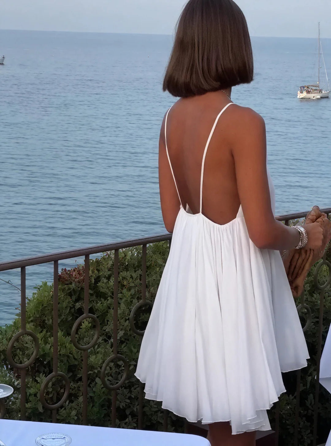 Amalthea Lightweight Beach Wedding Guest Mini Dress