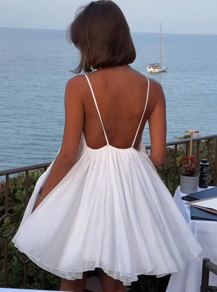 Amalthea Lightweight Beach Wedding Guest Mini Dress