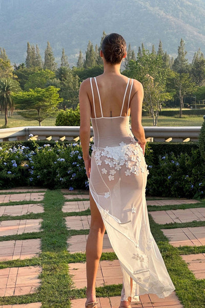 Maelle Sheer Tulle Maxi Dress