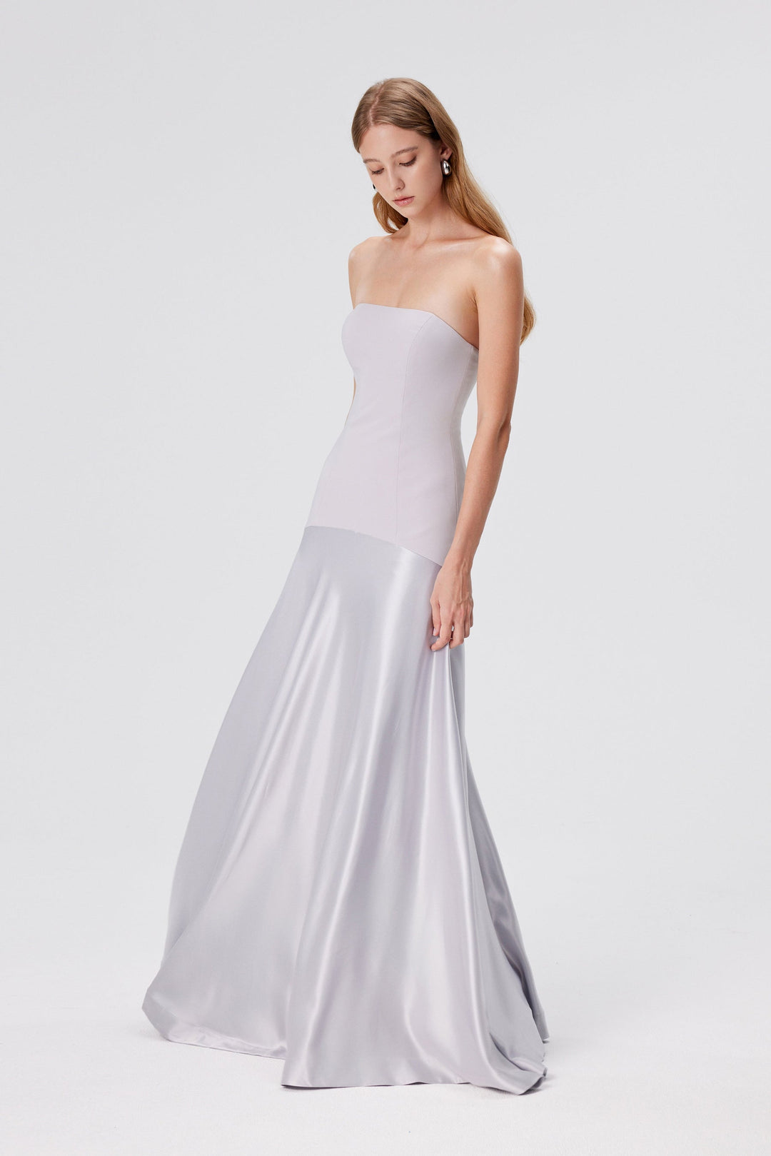 Wrenna Satin Black Tie Wedding Guest Maxi Dress