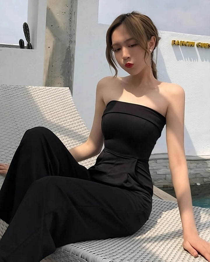 Noir Wide Leg Jumpsuit