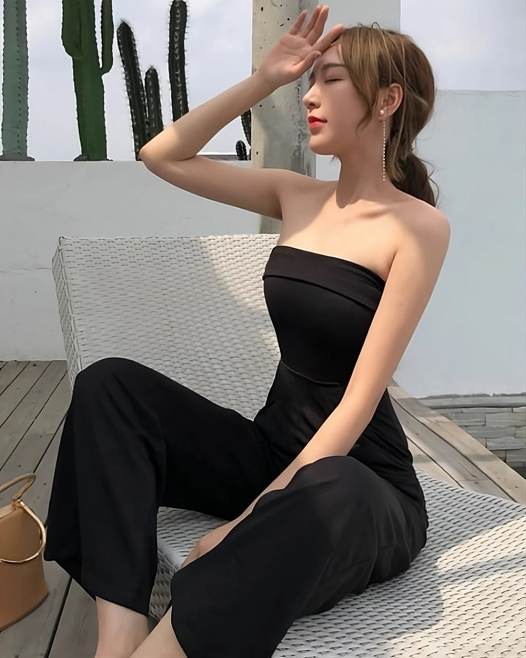 Noir Wide Leg Jumpsuit