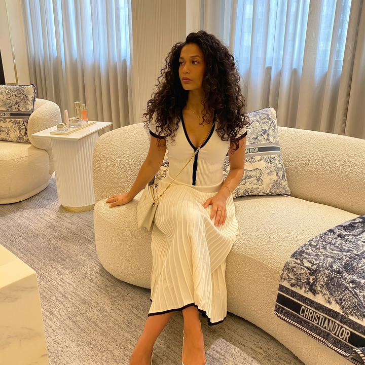 Thea Crop Top & Pleated Midi Skirt Set