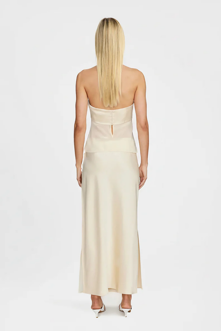 Adelise Sheer Semi Formal Wedding Guest Maxi Dress
