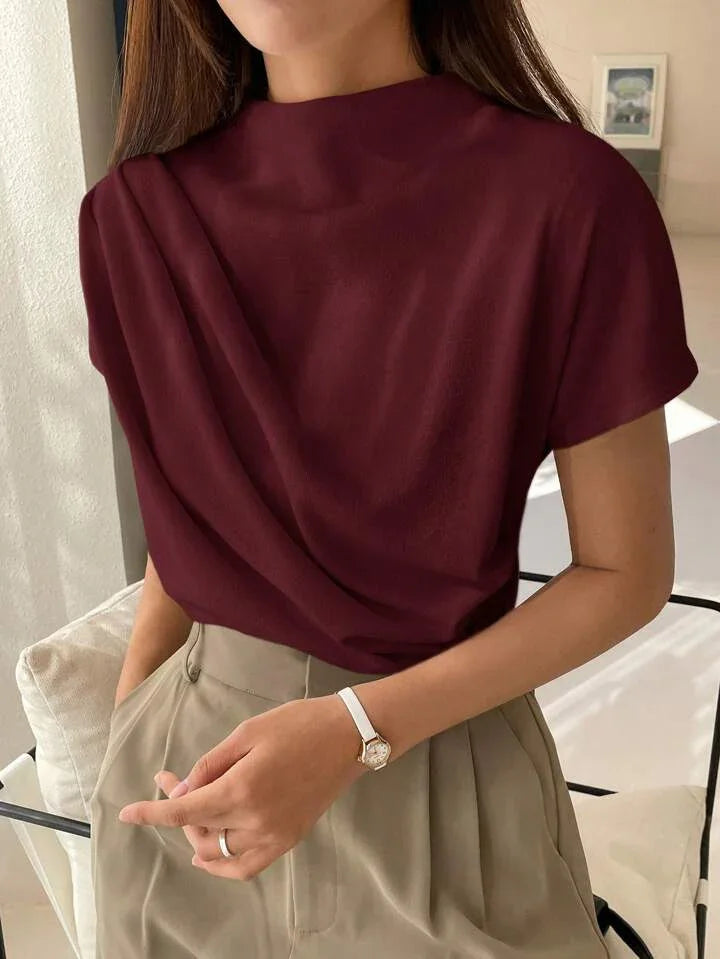 Eliavetta Funnel Neck Blouse