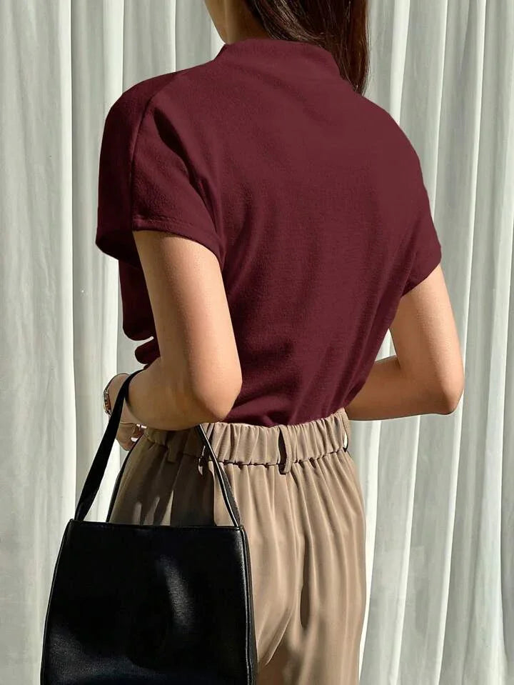 Eliavetta Funnel Neck Blouse