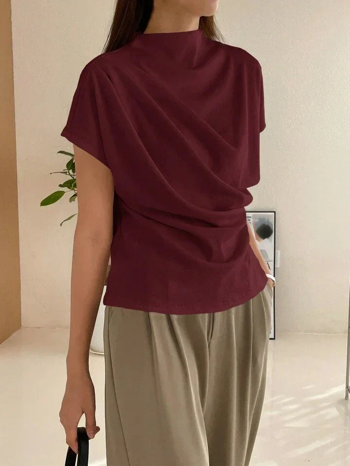 Eliavetta Funnel Neck Blouse