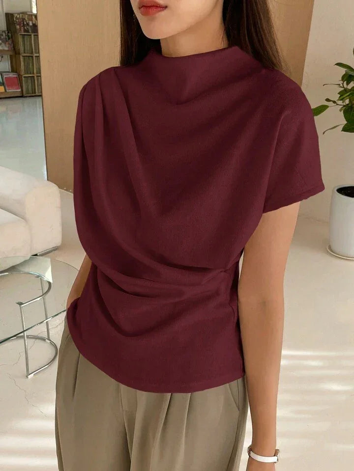 Eliavetta Funnel Neck Blouse