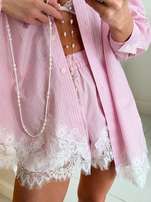 Juniper Lace Trim Lightweight Summer Co Ord Set