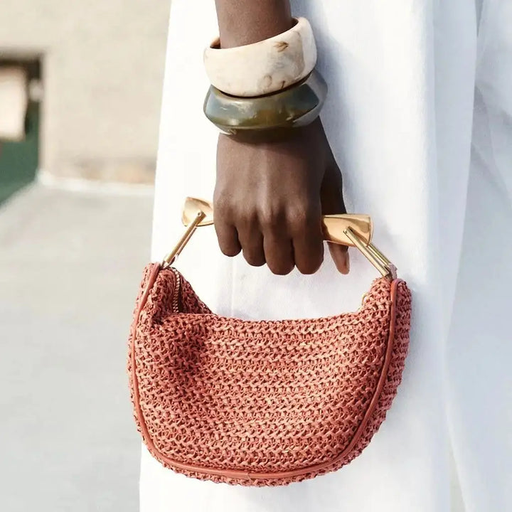 Gianvora Straw Clutch