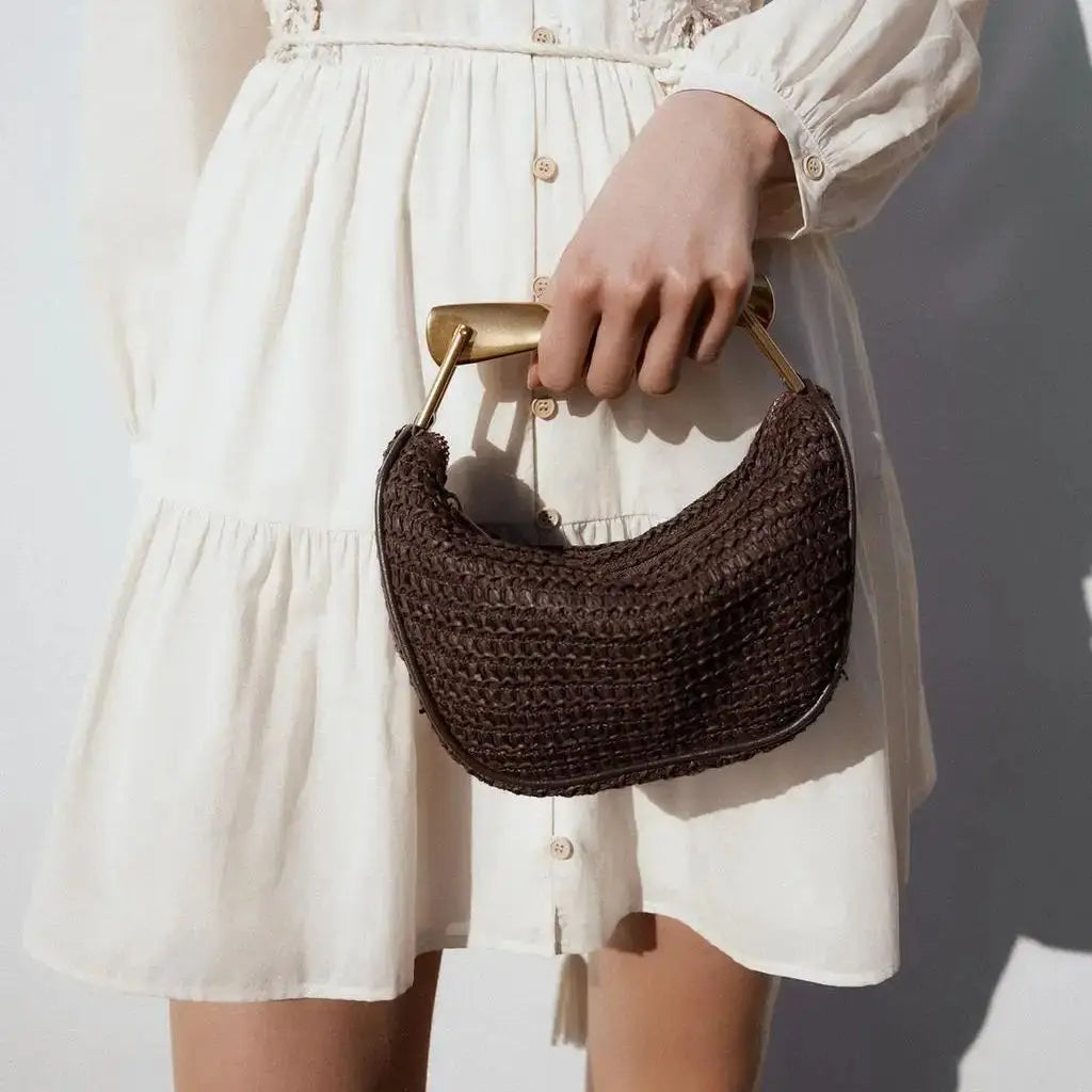 Gianvora Straw Clutch